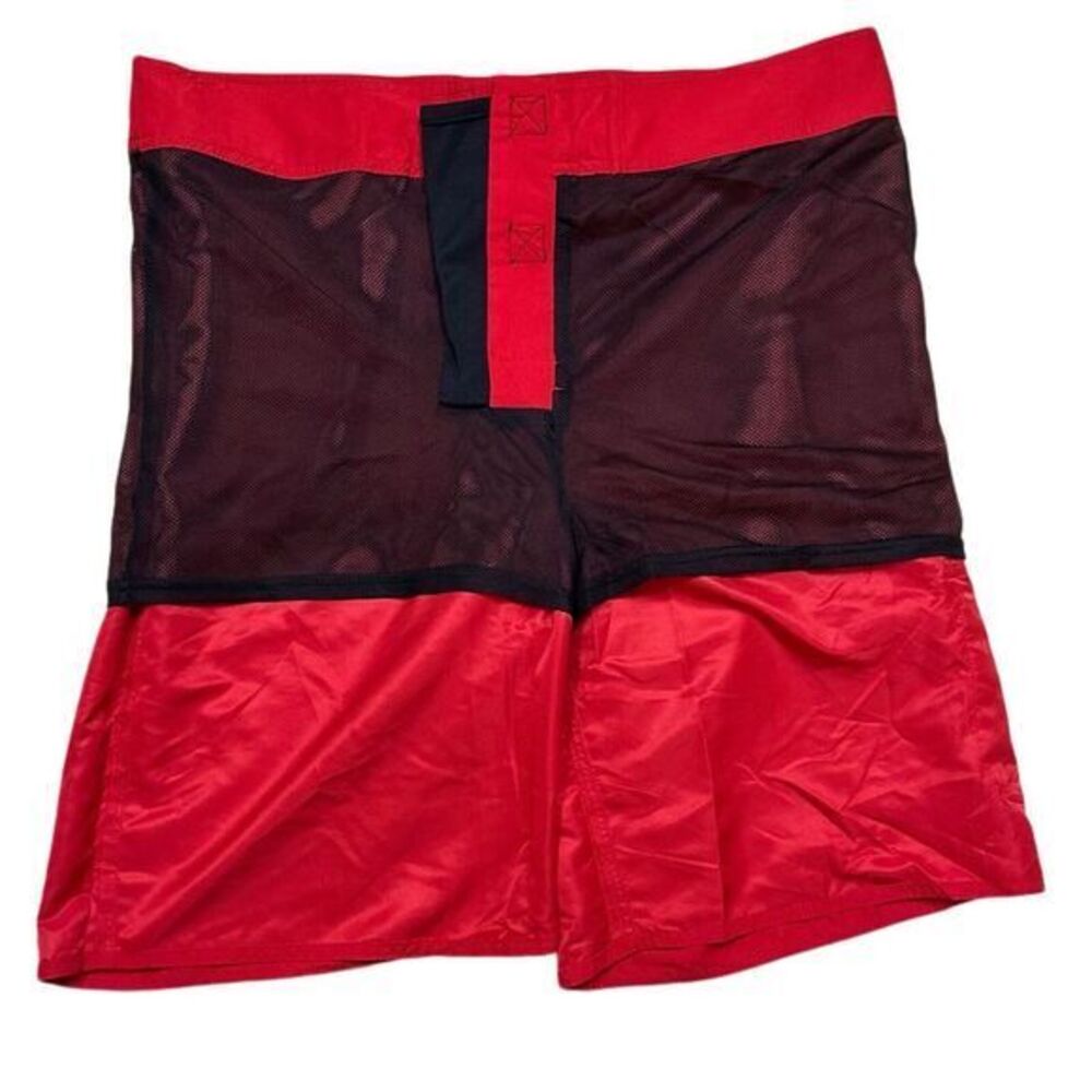 Sporti Board Shorts Swim Trunks Cargo Pocket Red Mens Size 40 - Picture 3 of 5